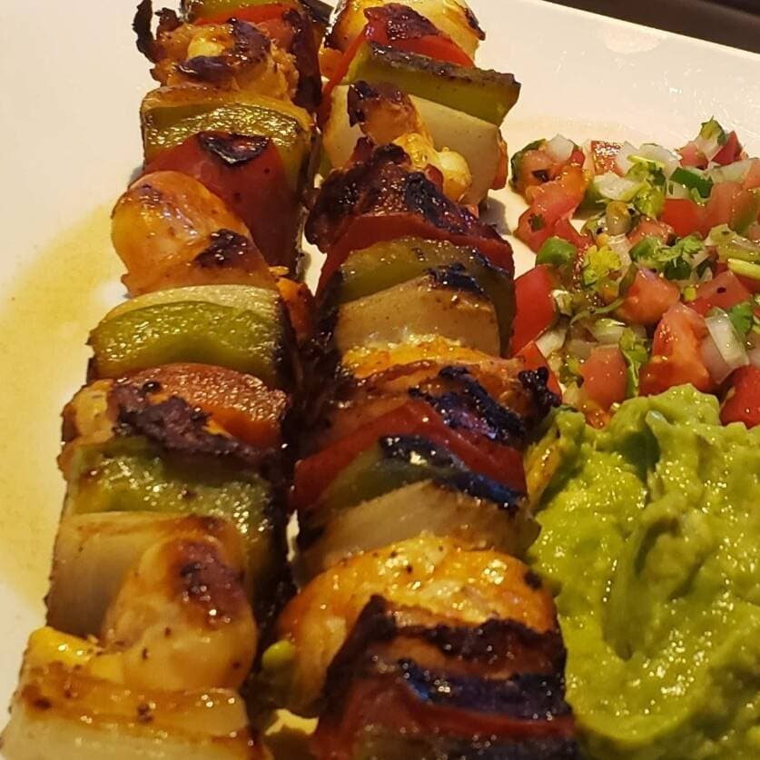 Brocheta Arrachera y Pollo