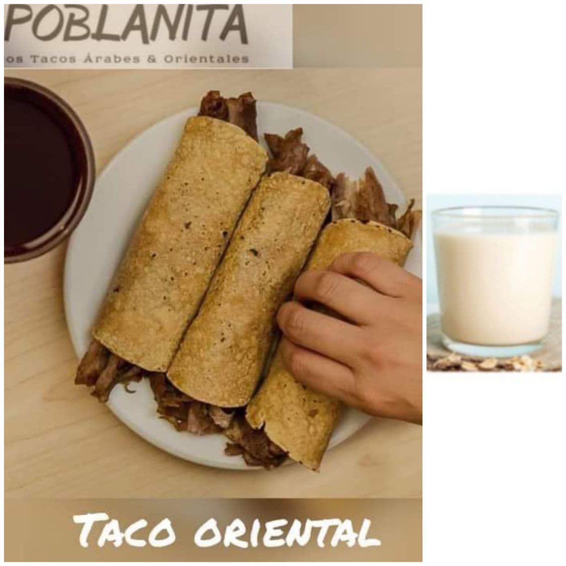 3 Tacos Orientales + Agua De Horchata