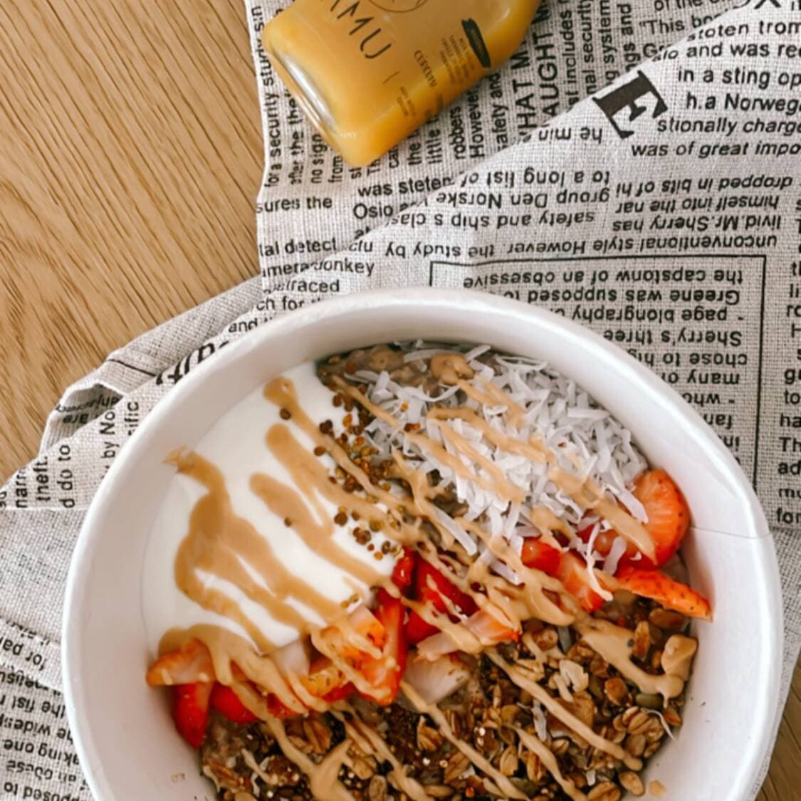 Bowl de avena + Shot de JAMU