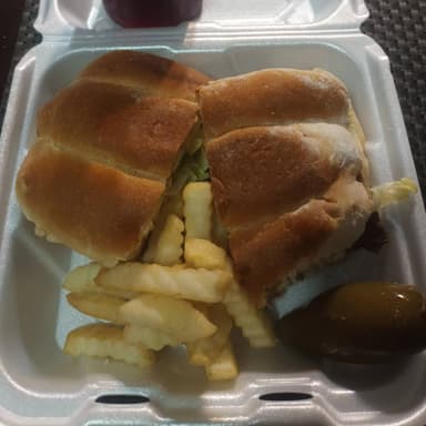 Combo torta jamon con queso + papas