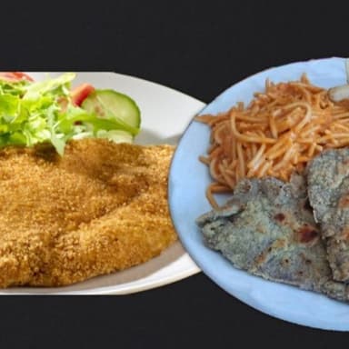 MILANESA DE RES Y POLLO EMPANADAS