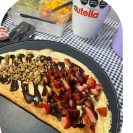 Crepa de NUTELLA, Fresa y Nuez.