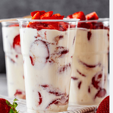 Fresas con crema