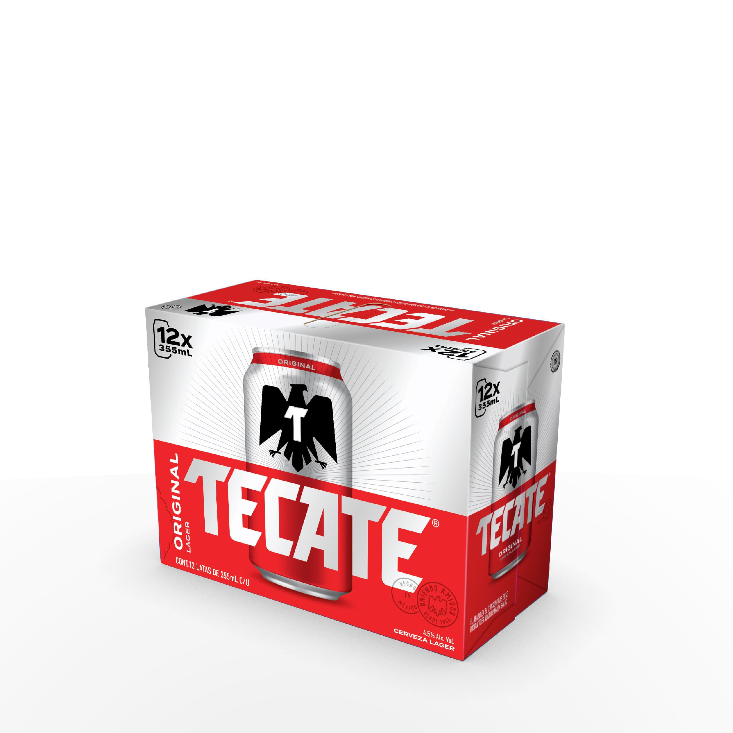 CERVEZA TECATE DOCE PACK LATA 355 ML