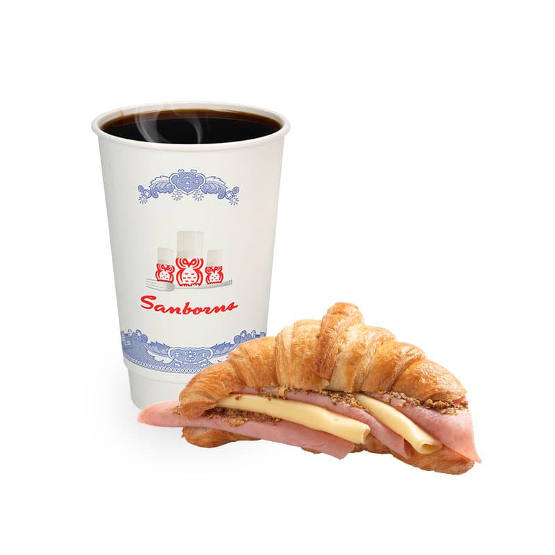 Croissant de jamón mas café SKU 16089