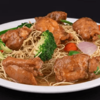 Tallarín con Langostinos