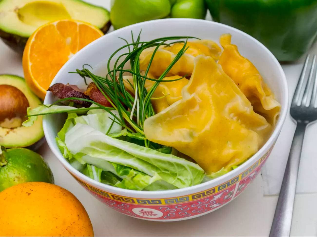 Sopa de Wonton con Cha Siu.