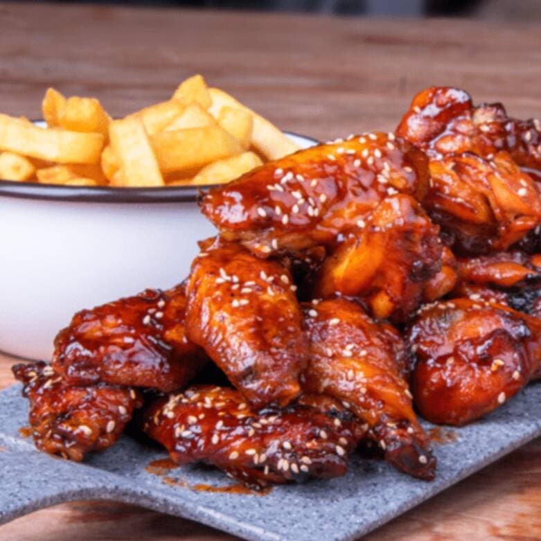🍗Colwings 18 Piezas de Alitas BBQ +2🍟 +2🥤