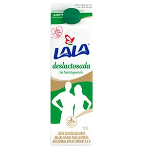 LECHE LALA DESLACTOSADA UHT 1L SLIM C/T