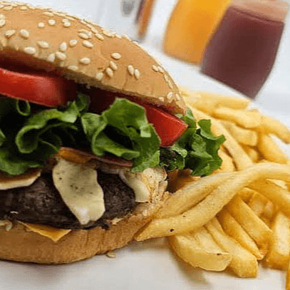 Paqueton 4 Hamburguesas + 2 Papas + Refresco