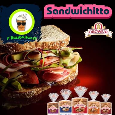 Sandwich de Jamón con Queso y Vegies