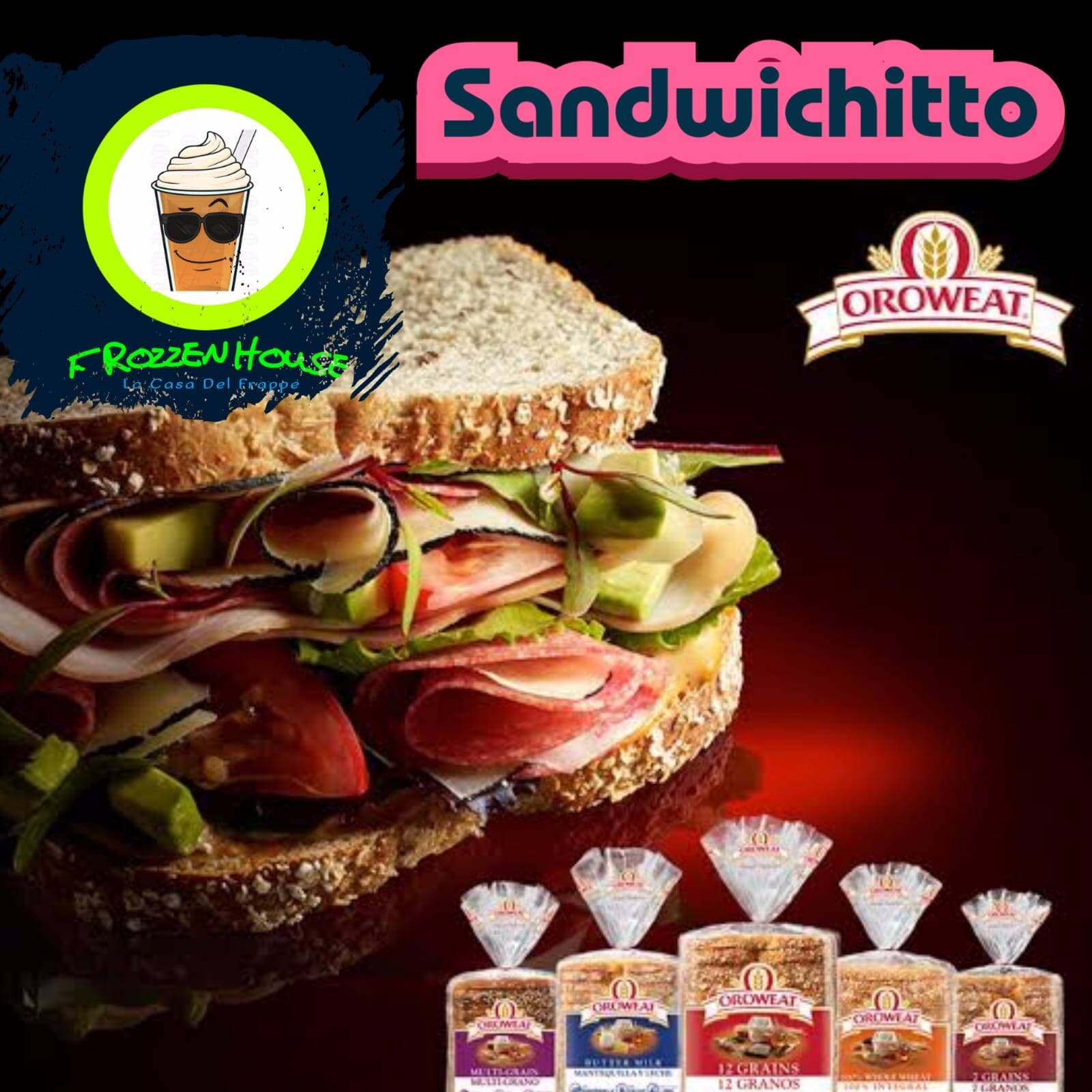 Sandwich de Jamón con Queso y Vegies