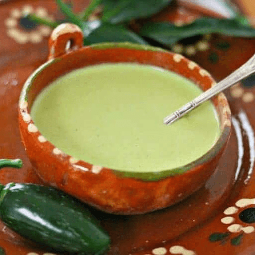 Salsa verde cremosa