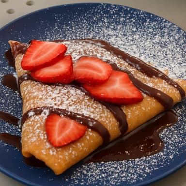 Crepa con Fresa con Nutella