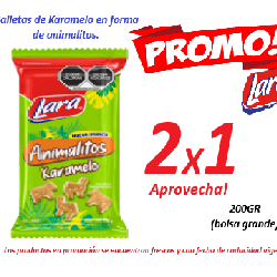 Galletas Lara Karamelo Animalitos 200grs