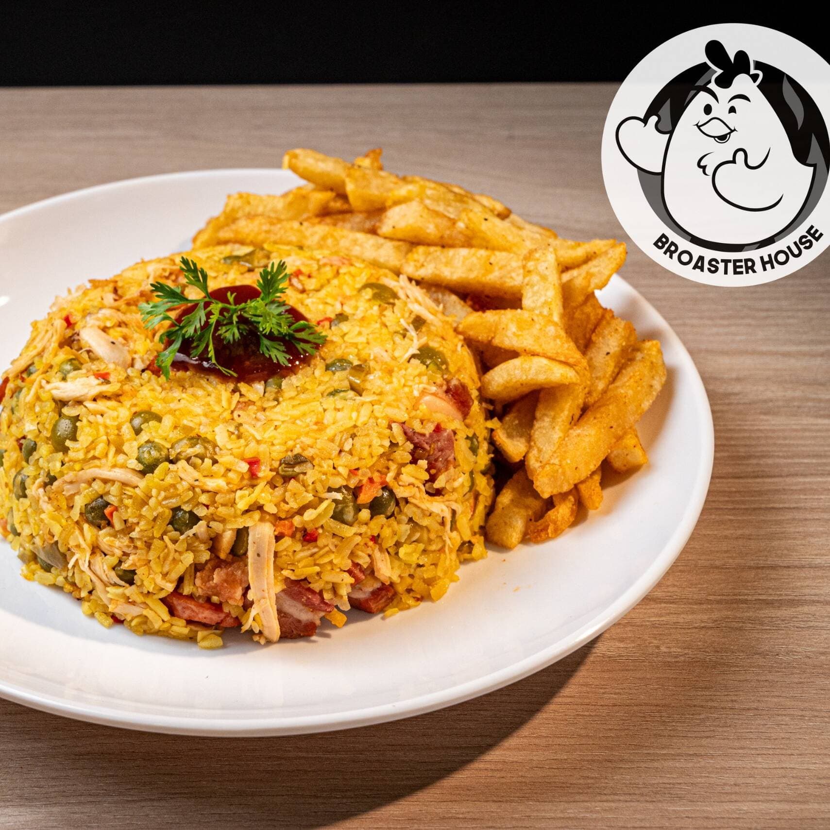 Arroz Con Pollo + Papas Francesas