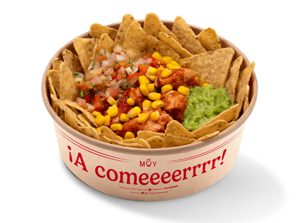 MEGA Nachos con Pollo Tinga
