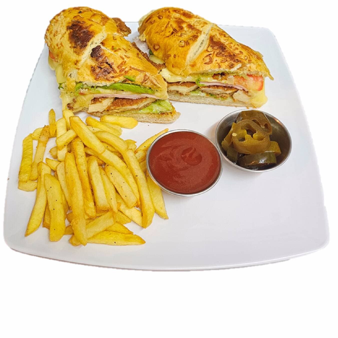 Baguette de Milanesa de Res Empanizada