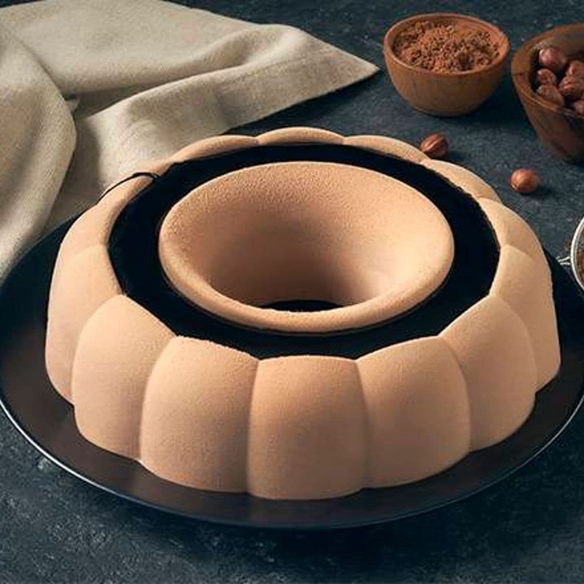 Pastel Helado Amandes Chocolate