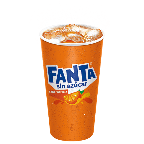 Fanta sin azucar Mediano