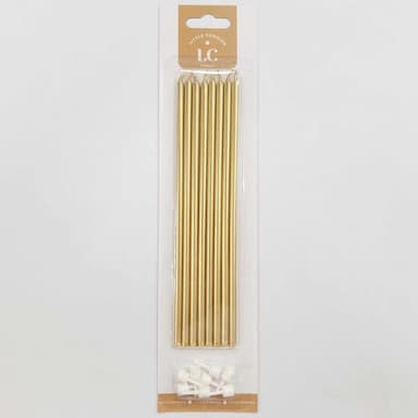 Velas largas oro