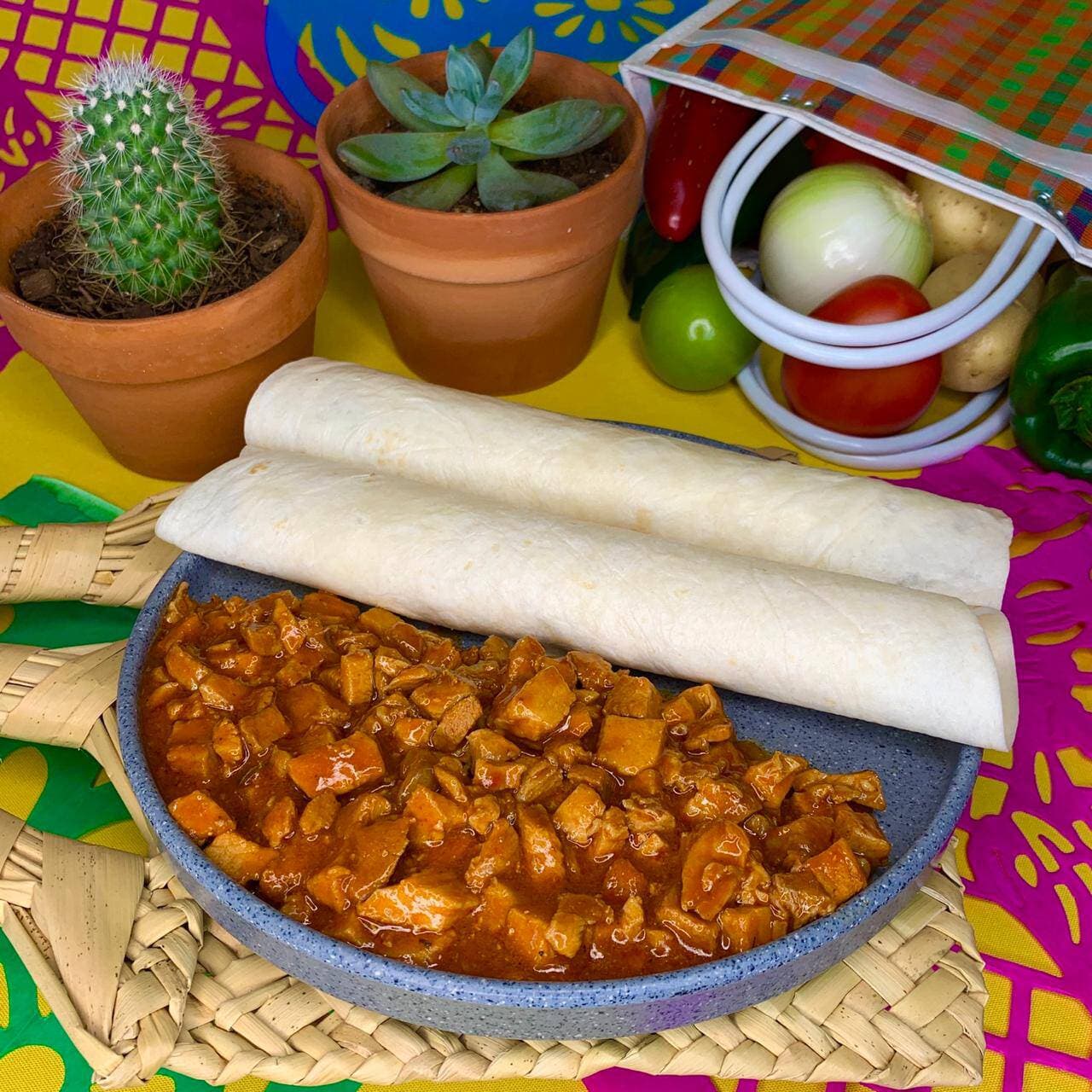 Burrito asado rojo
