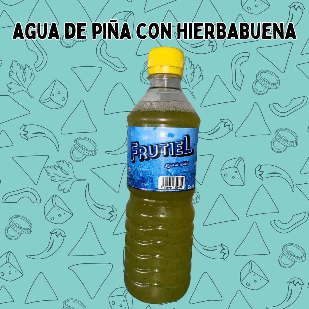 Agua de piña con hierba buena de 500 ml