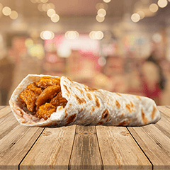 Burrito de chicharrón en salsa ranchera
