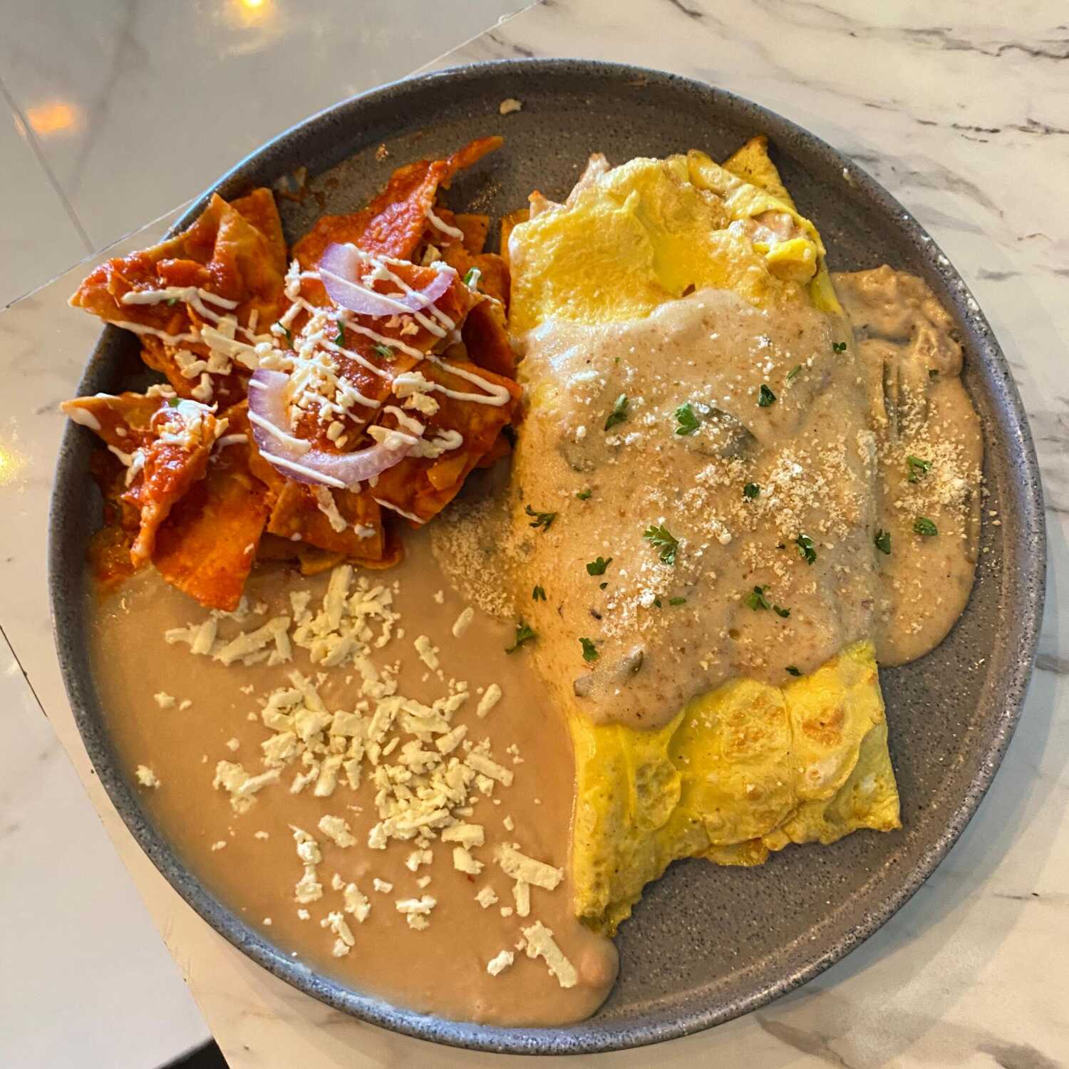 Omelette alfredo