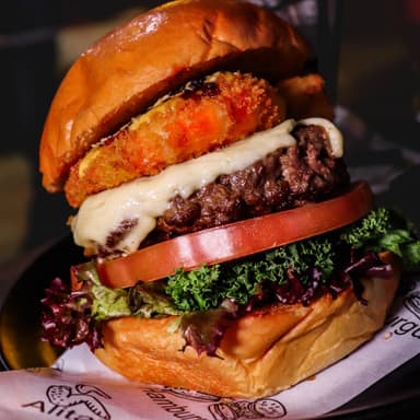 Burger del Chef + Papas