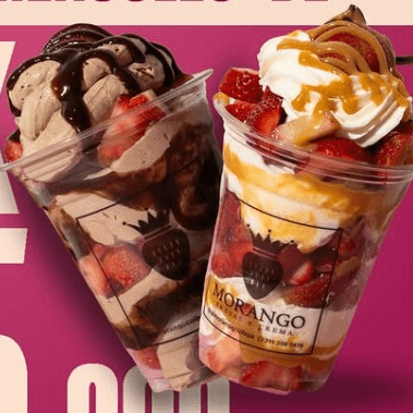 2x1 Fresas con crema