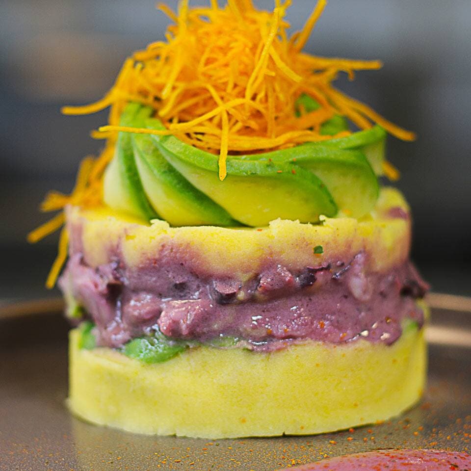 Causa de Pulpo al Olivo