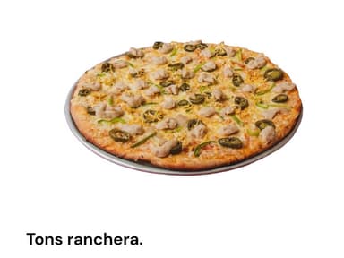 Pizza Tons Ranchera Med