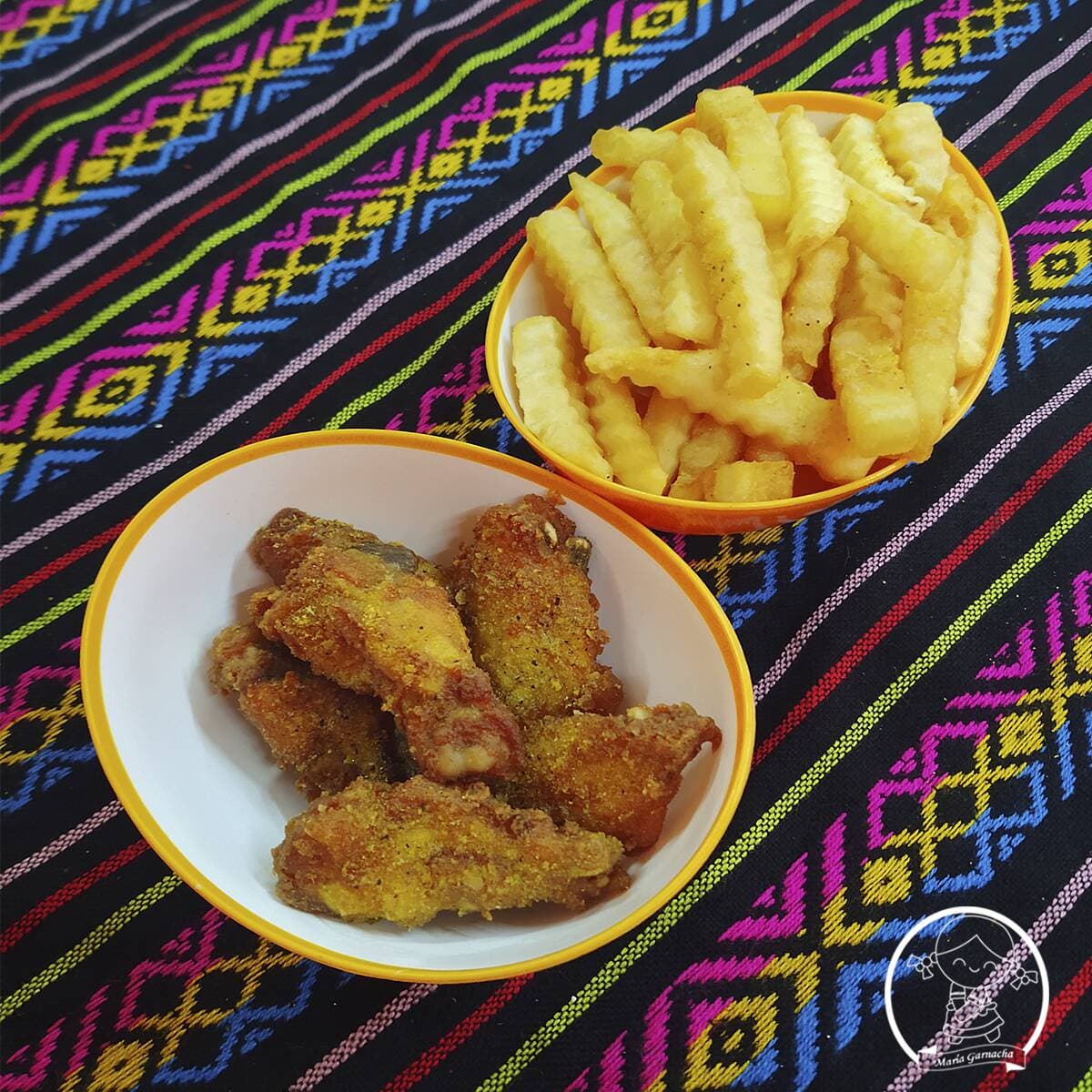8 Alitas + Orden de Papas