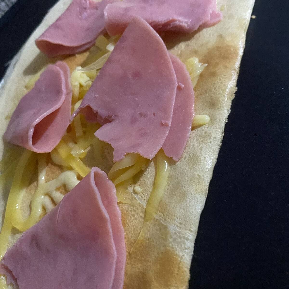Crepa de queso manchego y jamon