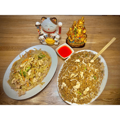 Arroz y Chop Suey Grande.