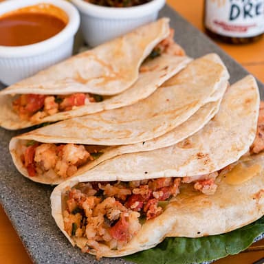 Tacos de Machaca de Camarón