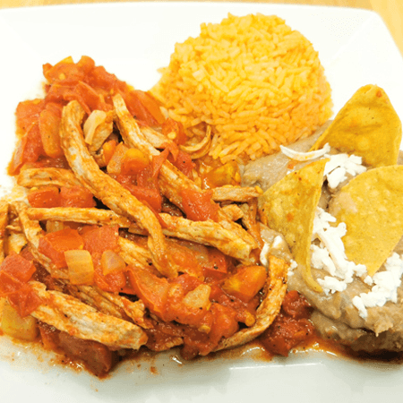 Fajitas de Bistec a La Mexicana