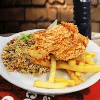 CHAUFA CON BROASTER + BEBIDA PERSONAL