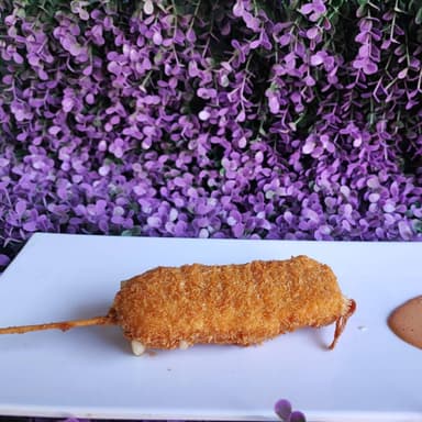 Brocheta Camarón Manchego y Plátano