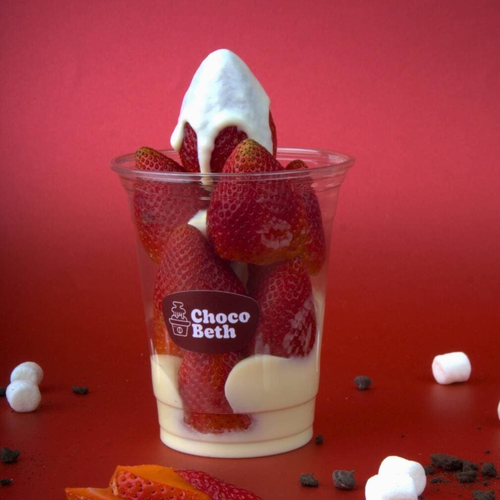 Fresas con Chocolate Blanco 9 Oz