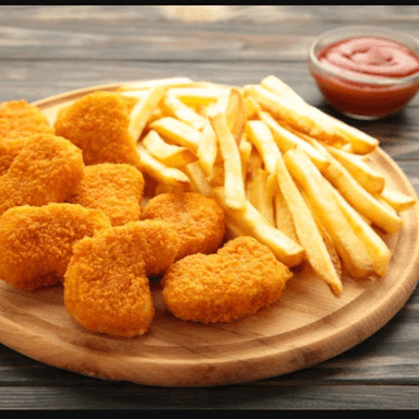 Nuggets más Papas Fritas