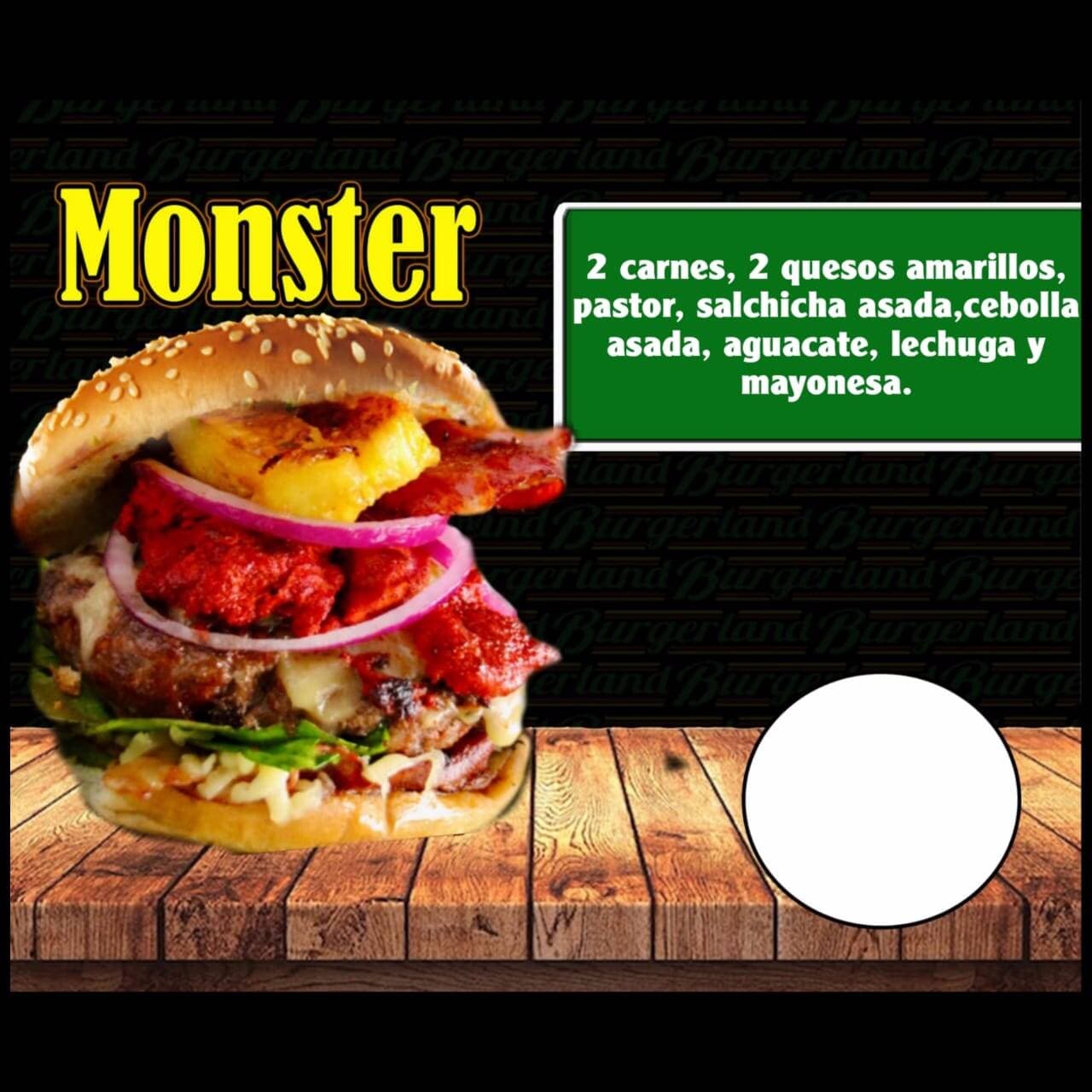 Hamburguesa Monster
