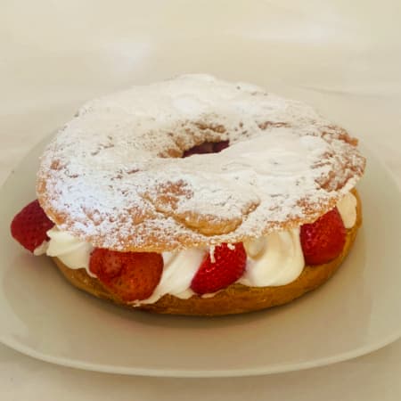 Rosca De Nata Con Fresas Chica