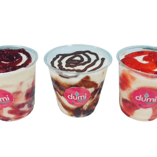 4 Sundaes Normal 7 Onzde Helado Vainilla Cubiertos