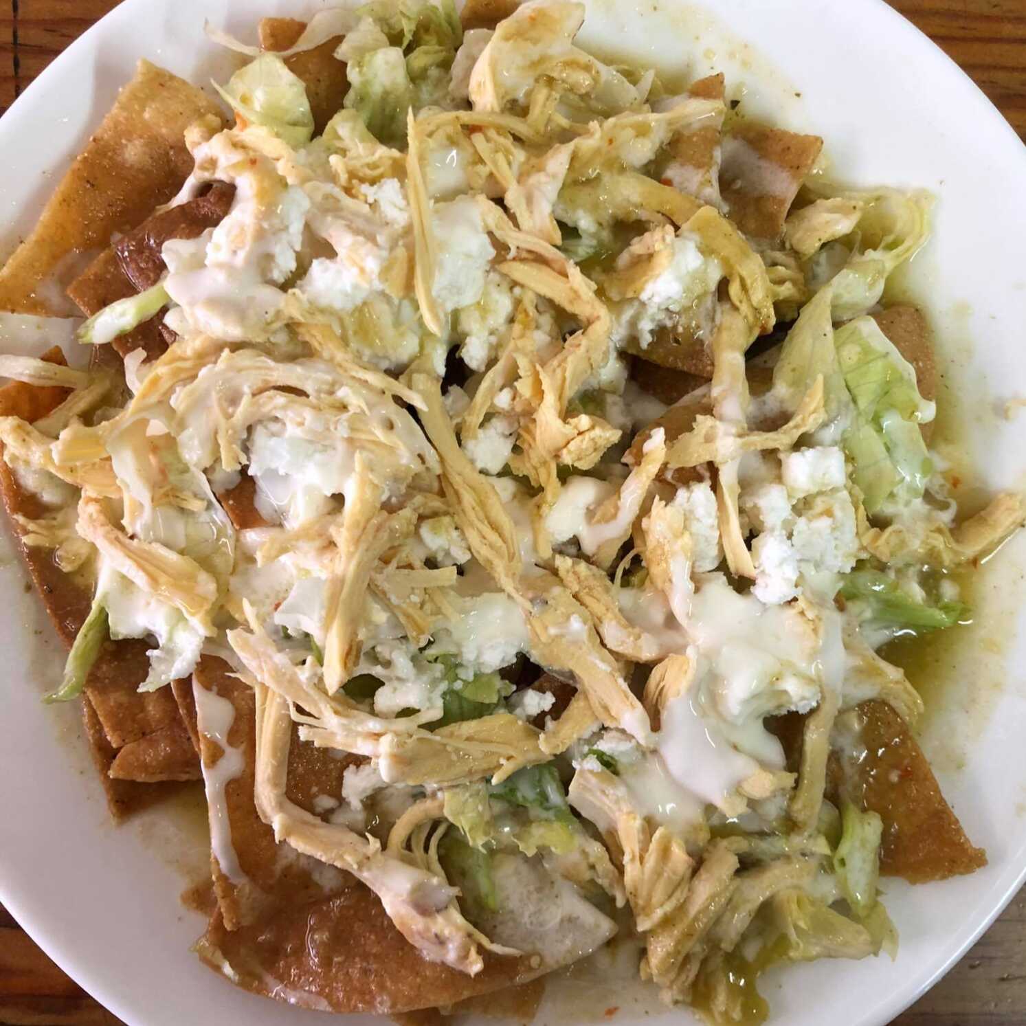 Chilaquiles con Pollo