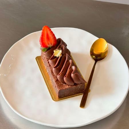 Brownie Individual Con Nuez Y Ganache De Chocolate
