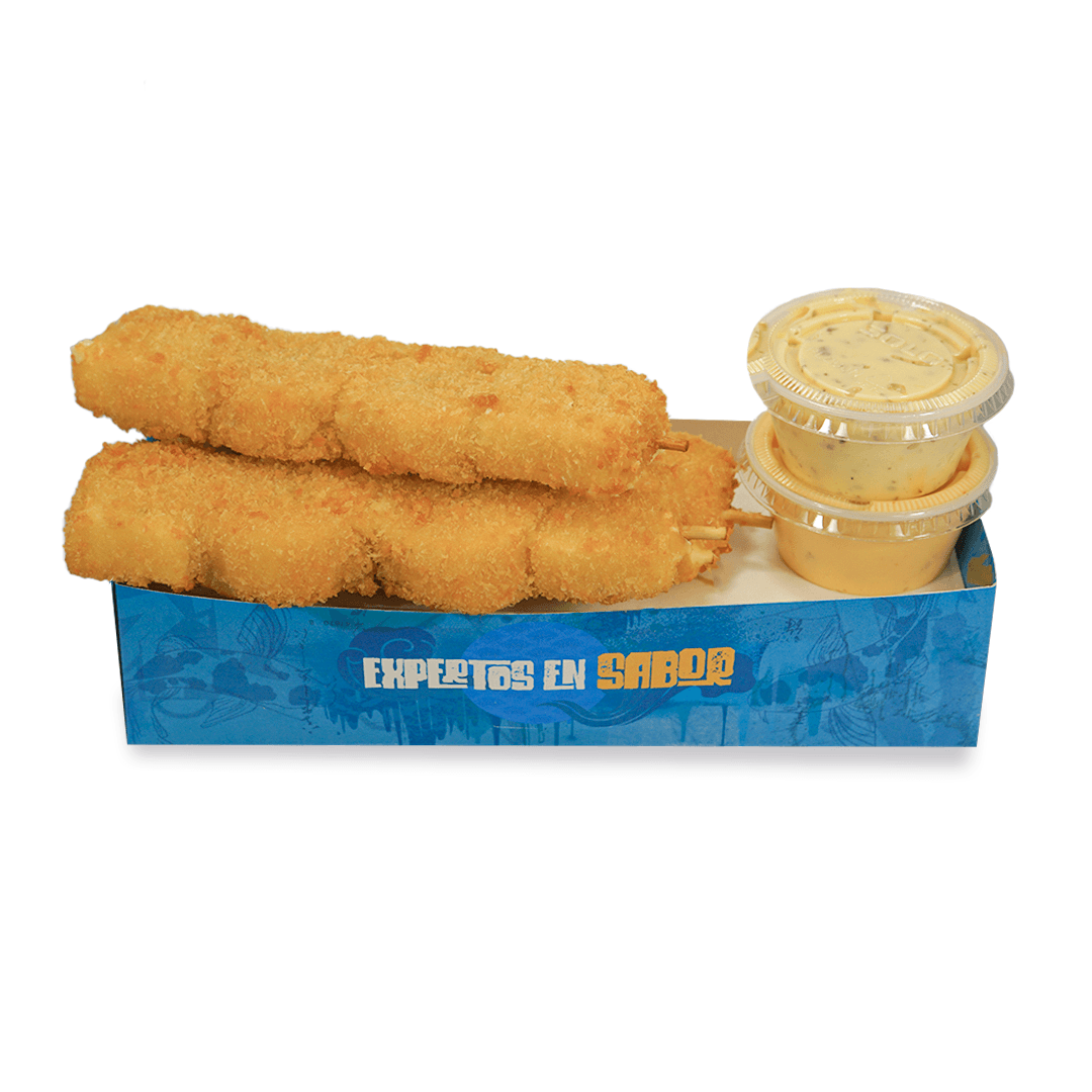 Kushiage Plátano con Queso (3 Pzas)