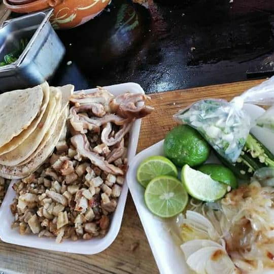 Orden de cinco tacos de pastor