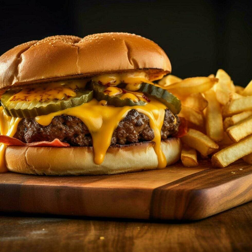 Hamburguesa Con Extra Queso